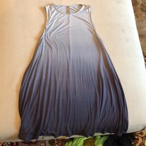 Blue ombré tee shirt tank